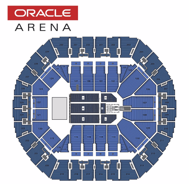 Seating Charts | Oakland Arena and RingCentral Coliseum