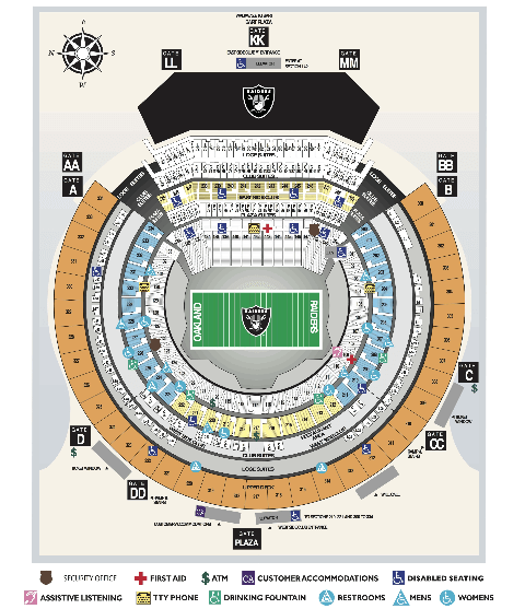 Seating Charts | Oakland Arena and RingCentral Coliseum