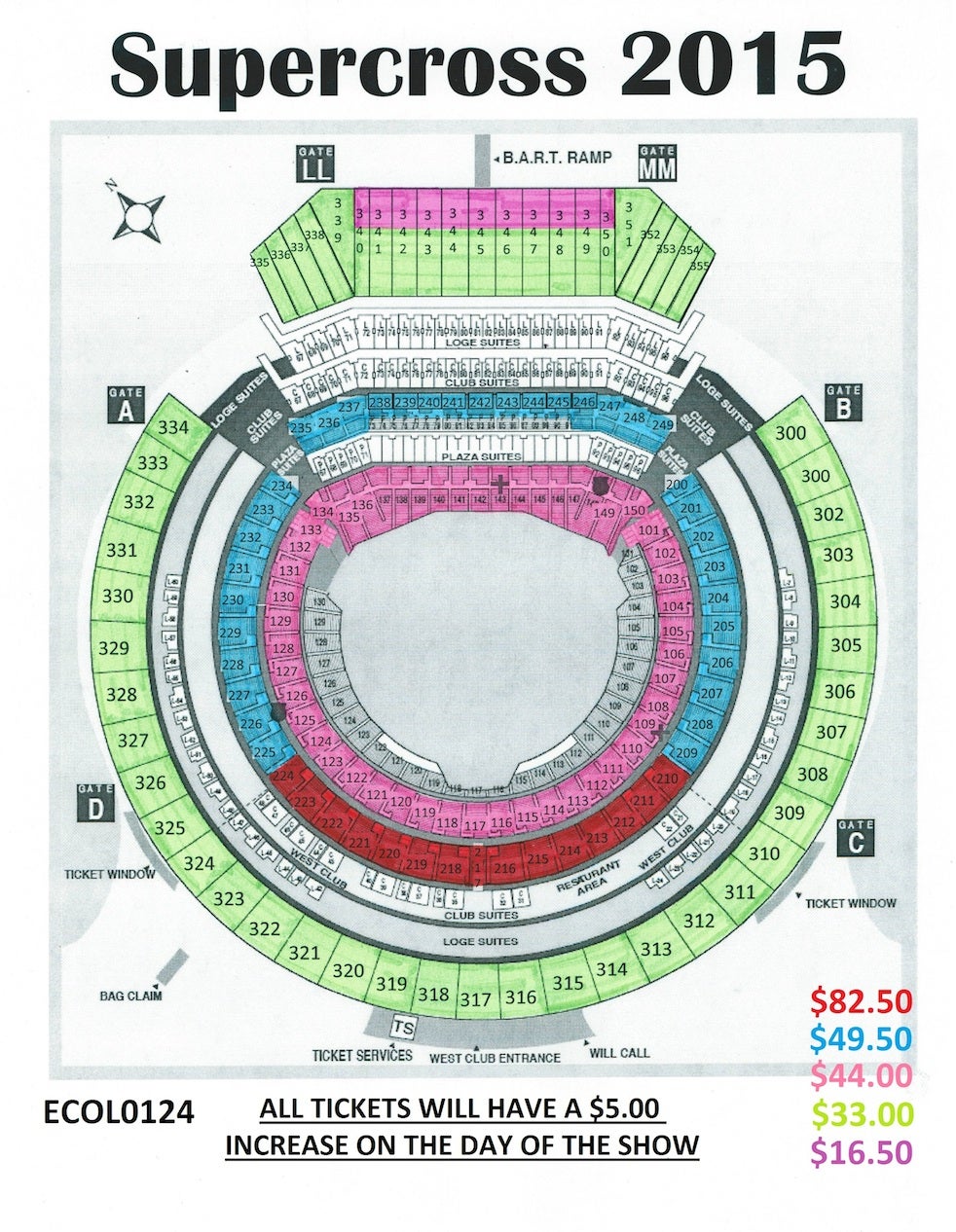 Oracle Stadium Seating Chart