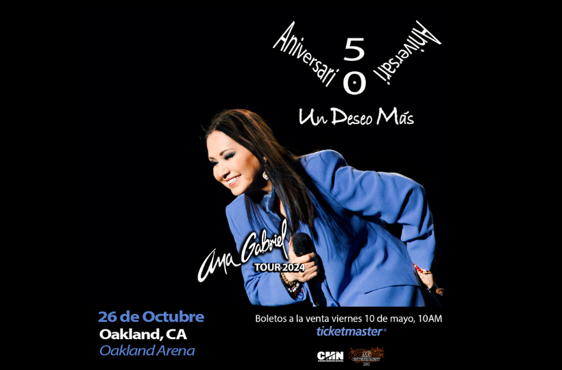 More Info for NEWS: Ana Gabriel celebrates 50 years of a successful career and announces the leg of her United States and Canada "UN DESEO MÁS TOUR 2024" produced by CMN.
