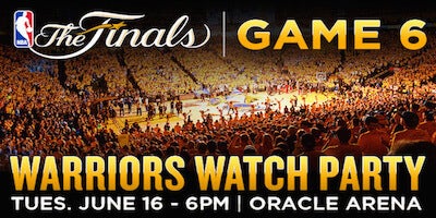Golden State Warriors Watch Party - Game 6 Oakland Arena