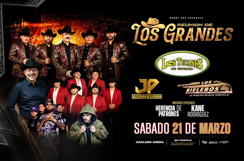 More Info for Los Tucanes, Julio Preciado, Los Rieleros, Herencia Patrones y Kane R.